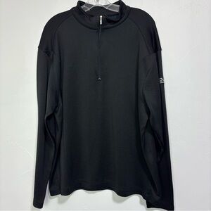 Nike Golf Black 1/4 Quarter Zip Black Jacket Pullover Athletic EMBROIDERED XL